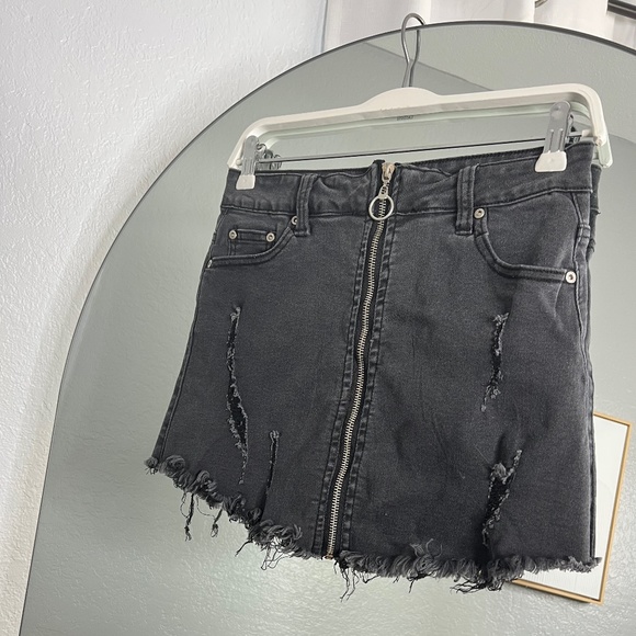 Dance & Marvel Denim Mini Skirt - Picture 1 of 3